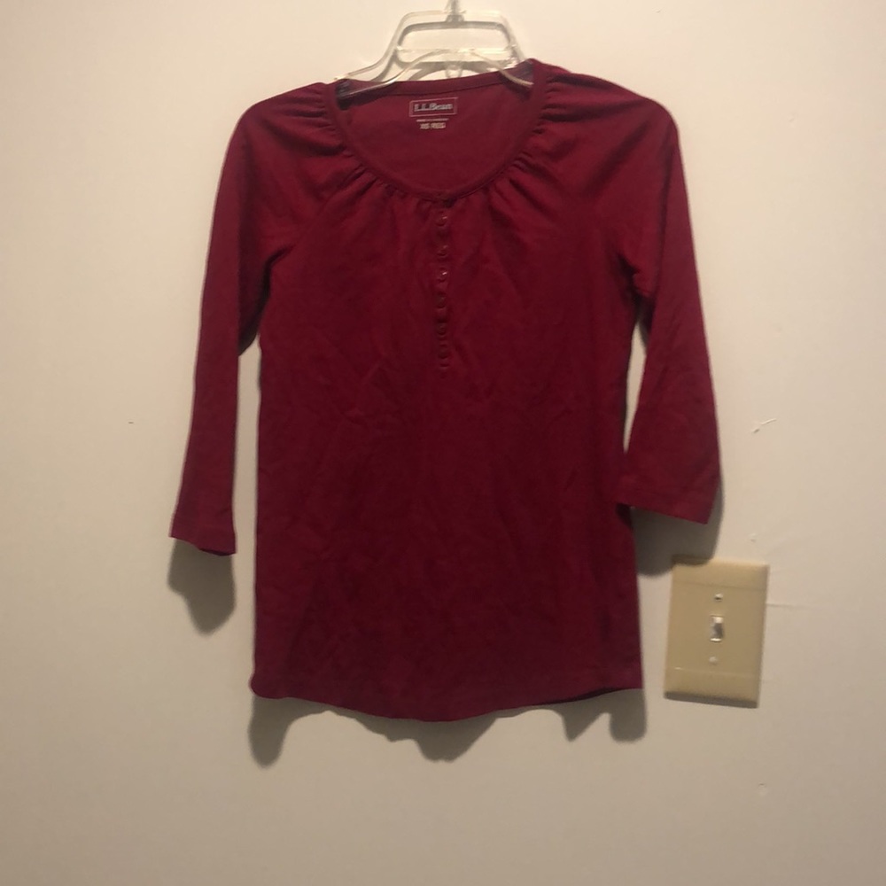 Ll Bean red top-XS Reg size